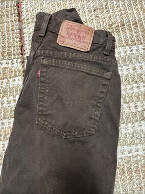 Vintage Levi's Brown Straight Jeans - Classic Five-Pocket. 1996 size 12P